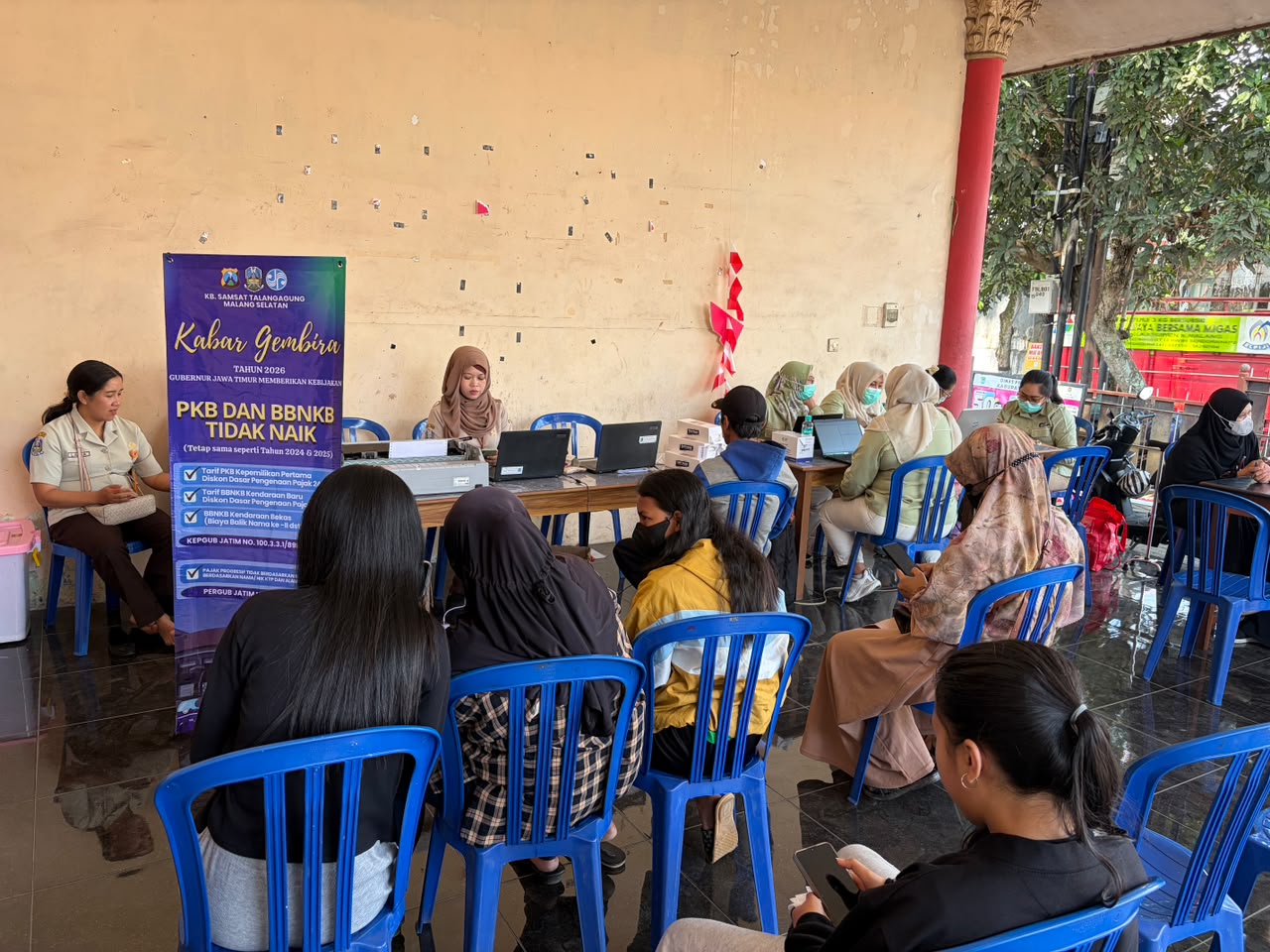 JEMPOL MASE Hadir di Parangargo, Permudah Pembayaran Pajak Kendaraan dan Sediakan Cek Kesehatan Gratis